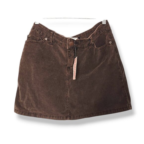 Urban Outfitters BDG NWT $48 brown corduroy high waisted mini skirt women's 4 - Picture 2 of 4